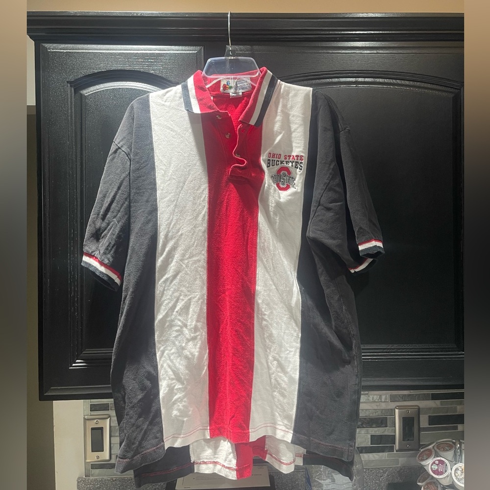 Vintage Midwest Embroidery Ohio State Buckeyes Polo (L)